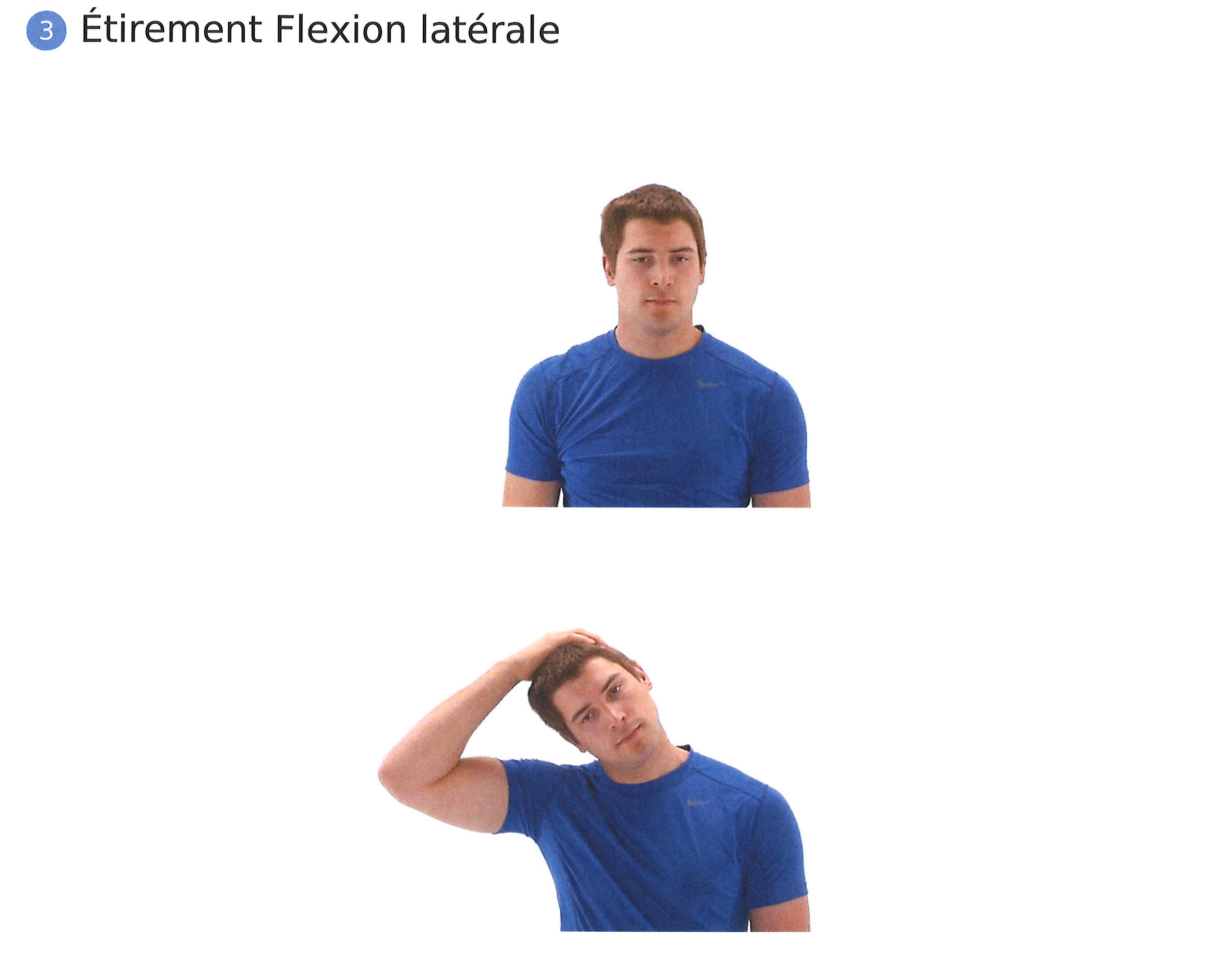 physio exercice hernie discale cervicale etirement flexion laterale